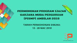 Pemohon perlu mengikuti program persediaan ijazah sarjana muda perguruan (ppismp) selama dua belas (12). Permohonan Program Ijazah Sarjana Muda Perguruan Pismp Ambilan 2018 Pendidik2u