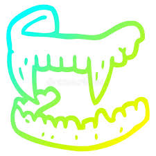 Dein zahn muss von zahnarzt gezogen werden. Eine Kreative Kaltgradientenlinie Zeichnen Cartoon Vampire Fangzahne Vektor Abbildung Illustration Von Lustig Falschung 151524589