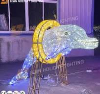 led 3d dolphin motif light