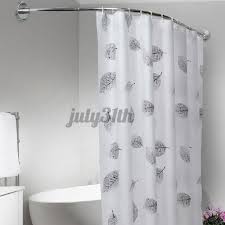 Most shower curtains use hooks or rings to hold them onto curtain rods and allow them to slide open or shut. Good Quality Adjustable 40 64 In Stainless Steel Shower Curtain Rod Curved Pole Bathtub Hooks Shopee Philippines