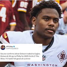 Jahan Dotson traded to Philly. Wow.