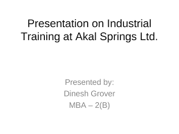 Industrial training presentation ( audio+slide) подробнее. Presentation On Industrial Training Ppt Powerpoint