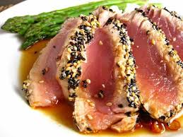 Sesame Crusted Ahi Tuna Steak Recipe How To Cook Tuna Food Ahi Tuna Steak