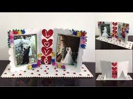 طريقه سهله جدا وغير مكلفه لعمل إطار صور هديه بورق الفوم how to make photo frame youtube frame home decor decor