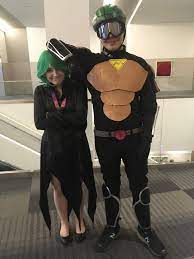 Self] My brother and I as Tatsumaki and Mumen Rider from One Punch Man at  Ohayocon : r/cosplay