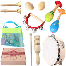Toddler musical instruments, 16 types wooden percussion instruments tambourine xylophone toys. Amazon Com Benelet Wooden Musical Instruments Set For Children Safe And Friendly Natural Materials Kid S Music Enlightenment Percussion Instrument Music Toys Kit For Preschool Education Storage Mesh Bag Toys Games