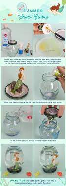 Shake Things Up Make A Diy Summer Snow Globe Jar Crafts Summer Diy Globe Diy