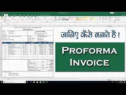 A free proforma invoice template is a good starting point for your business (see end of article) and then you can adapt if needed. Proforma Invoice How To Make Proforma Invoice In Excel With Multi Options Youtube