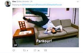 Today in making matt hancock look good. Culture Secretary Mocked For Doing Parkour After Slo Mo Video Shows Him Jumping Off Very Low Ledge