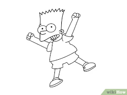 3 Cara Untuk Menggambar Bart Simpson Wikihow