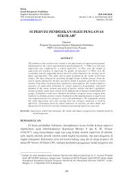 Berikut ini bagian dari program supervisi akademik. Pdf Supervisi Pendidikan Oleh Pengawas Sekolah