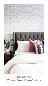 Maybe you would like to learn more about one of these? Master Bedroom Tour Modern Sophisticated Interior With Geometric Wallpaper Livettes