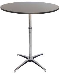 Round cocktail table halo collection. Portable Round Adjustable Height Cocktail Table