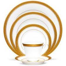 48 piece set consists of: Crestwood Gold By Noritake