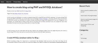 Create Categories System For Dynamic Website In Php And Mysql Database In 2020 Mysql Blog Post Titles Blog Sidebar
