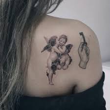 تصاميم وشوم وشم Tattoos على صور ملائكة فن ماكياج بنات صورة 90 Angel Tattoo For Women Cherub Tattoo Small Angel Tattoo