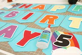 Download Rainbow Happy Birthday Banner Spot Of Tea Designs
