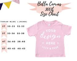 bella canvas 3001t size guide chart baby jersey short sleeve tee toddler t shirt mockup boy girl son daughter infant mockup flat lay