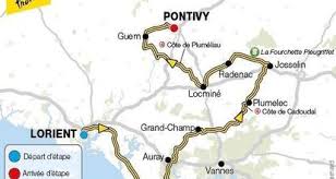 Le parcours du tour de france 2021 sera présenté ce dimanche soir sur france 2, confinement oblige. Tour De France 3e Etape Lorient Pontivy 182 Km Lundi 28 Juin Sport Lorient Maville Com