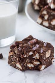 No Bake Rocky Road Bars Recipe Baking Christmas Baking Rocky Road