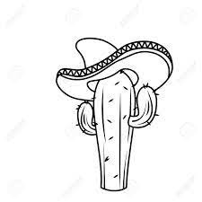 Flat design, vector illustration, vector. Mexican Cactus Character With Hat Vector Illustration Royalty Free Cliparts Vectors And Stock Illustration Image 67343587