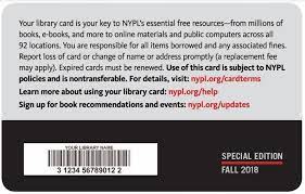 Check spelling or type a new query. New York Public Library Announces Launch Of Special Knowledge Is Power Library Card Lj Infodocket