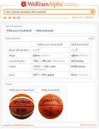 2392020 the united states of america is the most. Size Dimensions And Tolerances For Sports Equipment Now In Wolfram Alpha Wolfram Alpha Blog