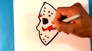 Jason voorhees is the main antagonist and centerpiece of the friday the 13th franchise and the secondary antagonist of the crossover film freddy vs. How To Draw Jason Voorhees Friday The 13th Halloween Drawings Youtube