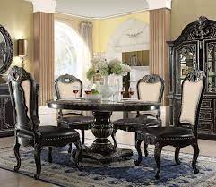 Aberdeen 60 Round Antique Espresso 5 Pc Dining Set Round Dining Table Sets Round Dining Room Sets Furniture Dining Table
