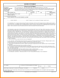 Army Sworn Statement Form.da Example New Illustration Sworn ...