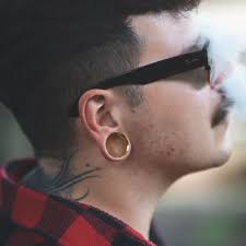 Gold PVD Saddle Fit Double Flare Tunnel 316L Surgical Steel Ear Gauges for  Stretched Ears Ear Stretchers Flesh Tunnels