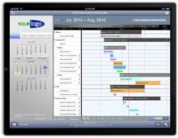 seedcode complete gantt chats on the ipad with filemaker go