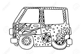Page 2 | 3 sweet fable fae aja unicorn fae © 2018 demera spring fae © 2016 chibi unicorn fae © 2018 destiny rose fae © 2016 snickerdoodle. Hippie Vintage Car A Mini Van In Zentangle Style For Adult Anti Stress Coloring Page With