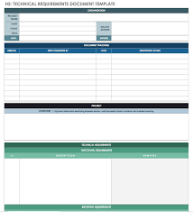 High level business requirements template pimpinup com. Free Technical Specification Templates Smartsheet