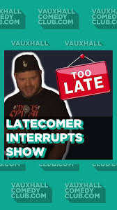 Mark Cram dealing with a latecomer🕘 #latecomer #late #medallion #business  #funny #vauxhallcomedyclub