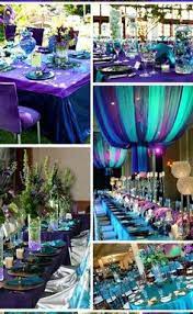 Purple Teal On Pinterest Wedding Colors Wedding Decorations Peacock Wedding Colors