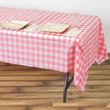 Black And White Checkered Tablecloth Plastic Buffalo Plaid Tablecloth 54 X 108 White Pink Rectangular Spill Proof Tablecloths Disposable Checkered Plastic Vinyl Waterproof Tablecloths In 2020 Plastic Table Covers Picnic Table Covers Plastic Tables