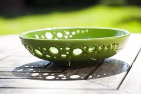 Decorative Ceramic Bowl With Pierced Rim Ceramic Fruit Bowl Etsy Ceramic Decor Ceramic Fruit Bowl Ceramic Bowls