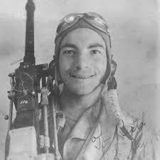 1943. Avenger tail gunner Kenneth Bratton pulled from his plane after  having his knee blown out over Raboul. He went