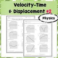 The following table shows the positions of two cars at the times indicated. Physics Unit 1 Velocity Time And Displacement Worksheet 2 Tpt