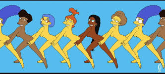 Simpsons Conga Line in the nude by Chesty Larue Art – XYZ Porn Comics