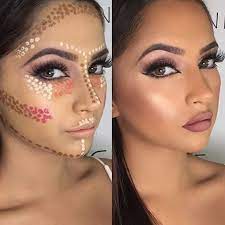 Dot To Dot Highlighter Contour Blush On Gorgeous Girl Dollface Mua By Very Talented Melissasassinemakeup Contour Makeup Beauty Makeup Hair Makeup