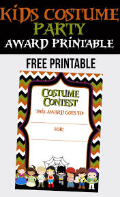 Host a holiday gathering, a. Kids Costume Party Invitation And Costume Award Free Printables Mckinlay Design