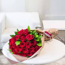Designed, arranged, & ready to be enjoyed. Two Dozen Long Stem Roses Wrapped Bouquet In Los Angeles Ca Sonny Alexander Flowers