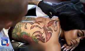 Blac Chyna Back Tattoo Blac Chyna Body Tattoos Blac Chyna Tattoo Blac Chyna