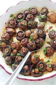 Champignons Rotis A L Ail Et Vinaigre Balsamique Recette Recettes De Cuisine Plat D Accompagnement Cuisine