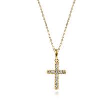 Modern Gold Cross Necklace