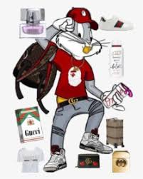 The legendary specialist from radio programs, television series, cartoon shorts. Bugs Rabbit Supreme And Supreme Gucci Bugs Bunny Hd Png Download Transparent Png Image Pngitem
