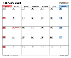 February 2021 Calendar With Canada Flag In 2020 Calendar Template Blank Calendar Template 2020 Calendar Template