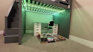 Govee Led Lighting Installed Under Bunk Bed And Paired With Alexa Youtube